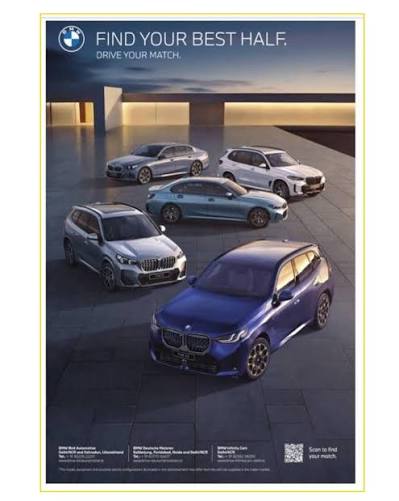 BMW India front-page advertisement with The Best of Times masthead